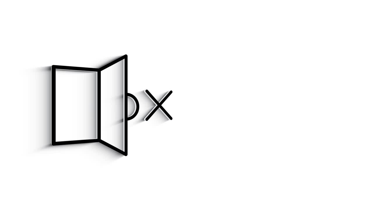 redes sociales diseño de íconos de sombra 3d aislados en fondo blanco. iconos web de esquema. gráficos en movimiento.