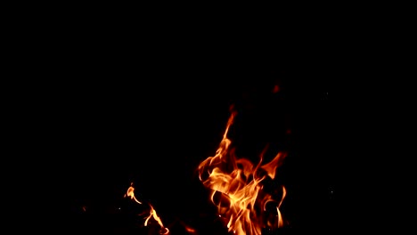 llama de fuego cerrada en bucle.