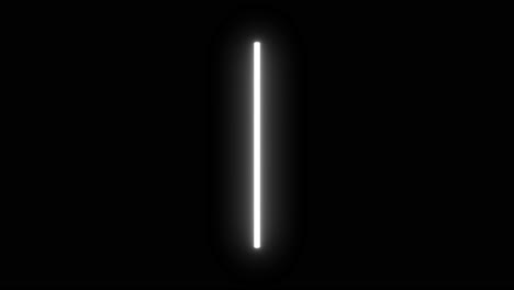 4k animated white lightsaber on black background