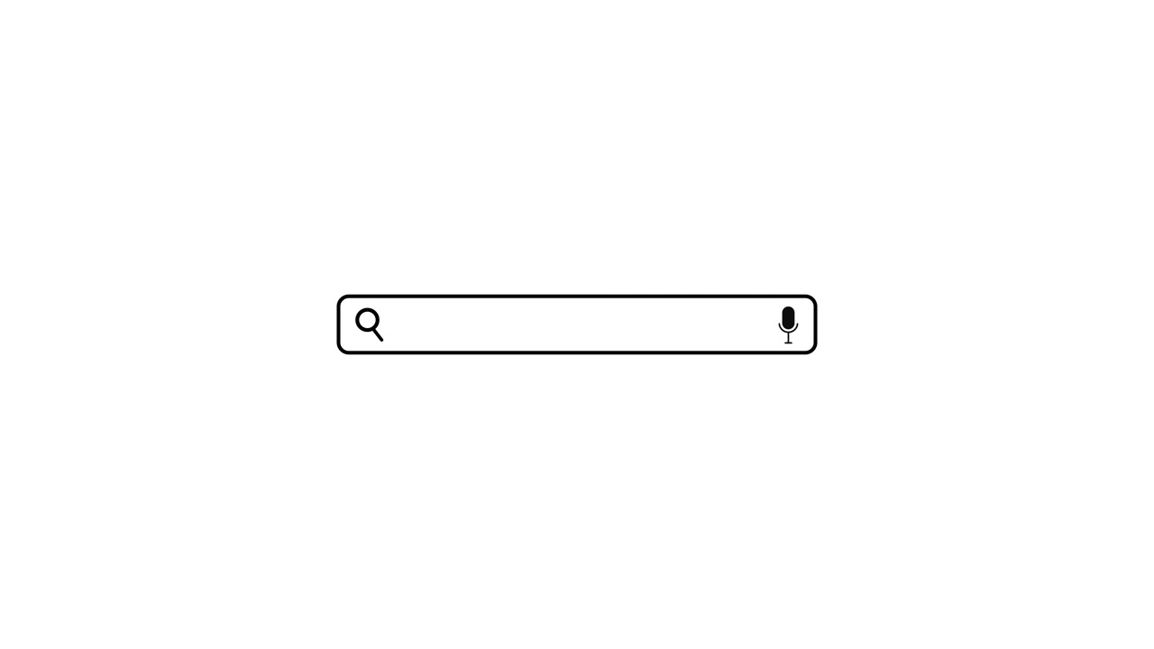 Minimalist Search Bar User Interface Animation with Icons