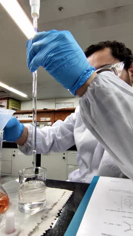 experiment in a lab