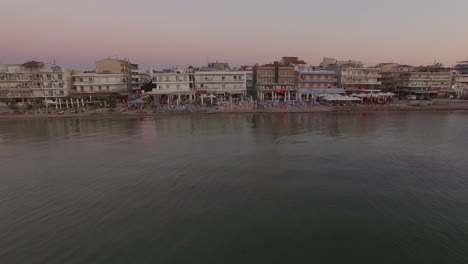 vista aérea del complejo en la costa de tesalónica