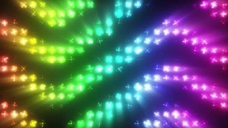 luces intermitentes coloridas con humo