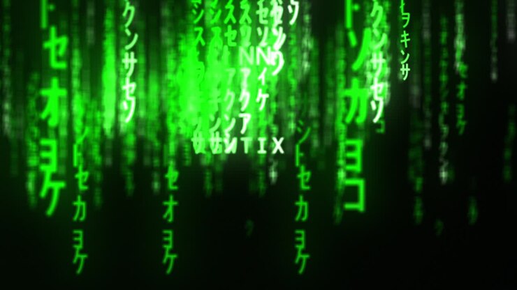Ethereum Matrix - Binary Code Zoom Particle Playground