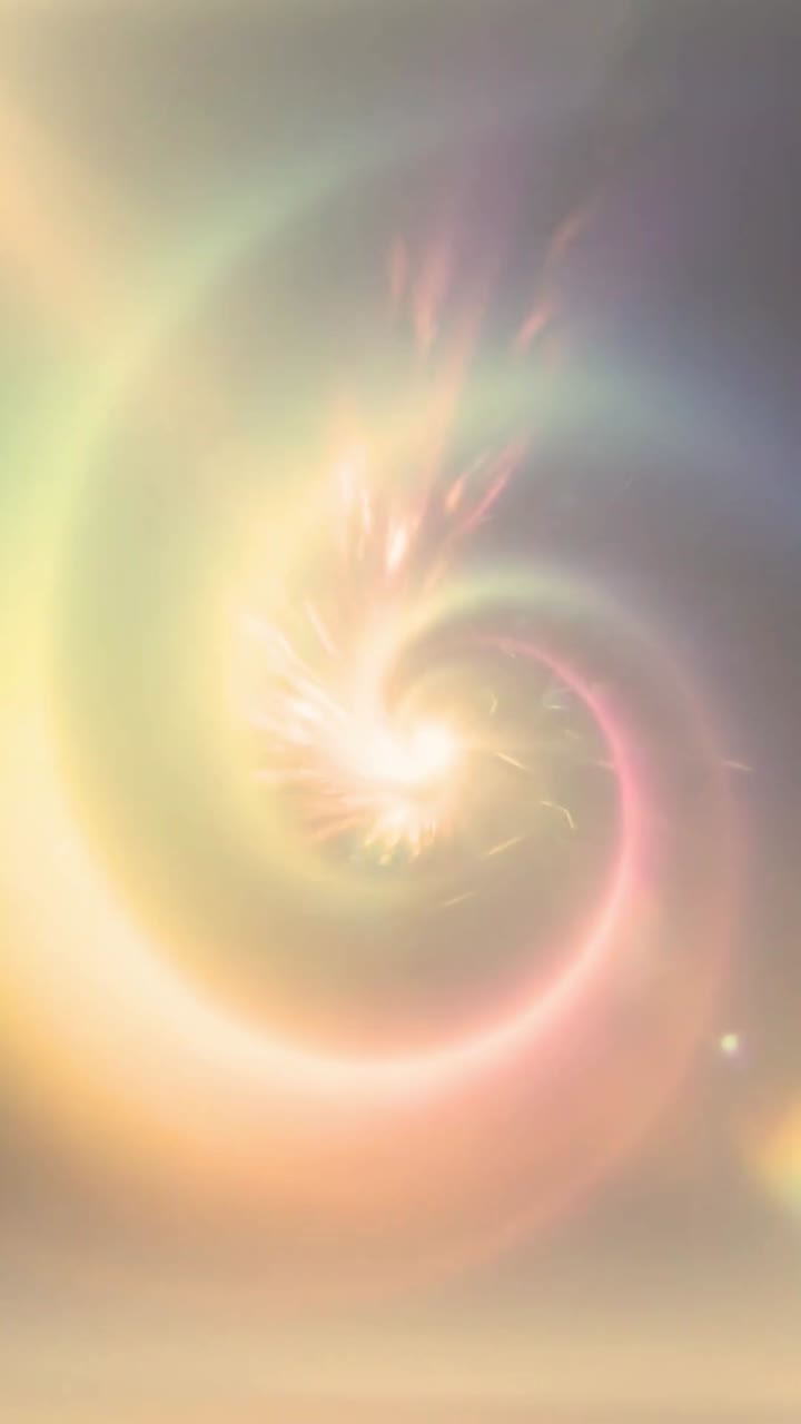 Vortice di luce astratto e vorticoso con bagliore colorato