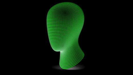 la cabeza. resolución de 4k. bucle.