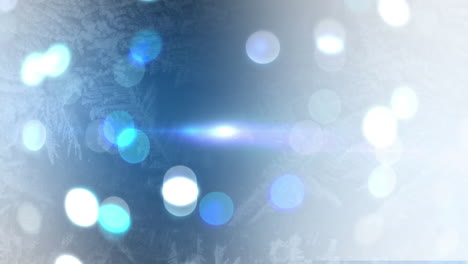 flickering light spots and frost