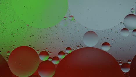 la macroestructura de las burbujas de aceite coloridas. movimiento caótico. fondo multicolor abstracto. patrón