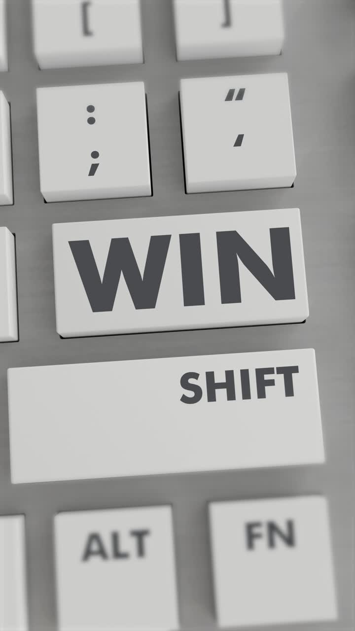 WIN BUTTON PRESSING ON KEYBOARD Vertical Video