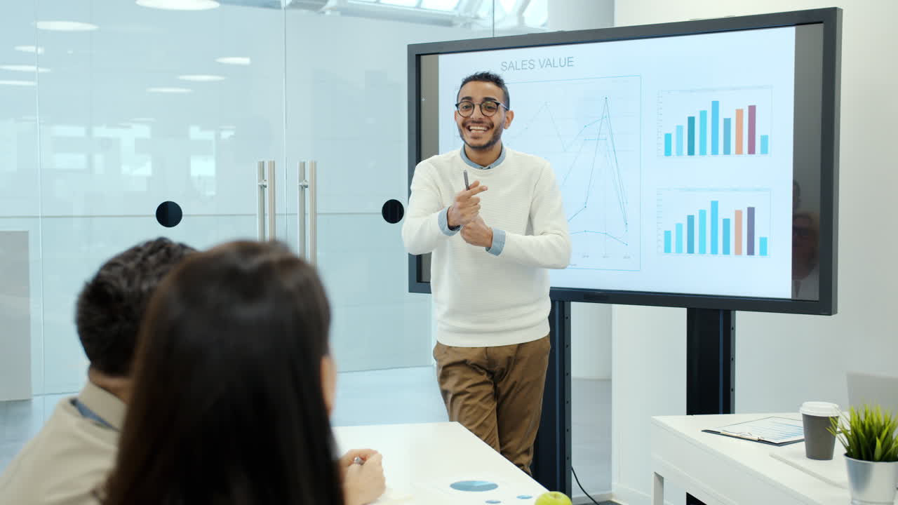 사무실에서의 비즈니스 프레젠테이션