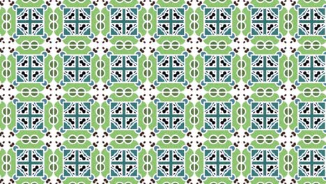 Vertical-seamless-pattern-background-animation-motion-graphics-scrolling-right-with-green-and-blue-shapes