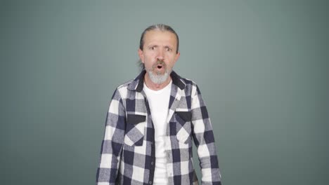 The sneezing man. Patient.