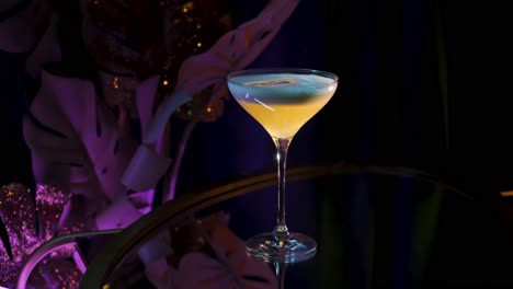 elegant cocktail in a martini glass