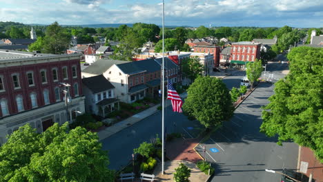 beautiful american flag at rest