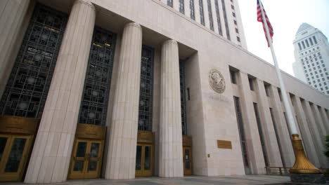 LA-City-Hall-And-USA-Flag