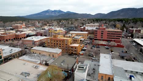 aerial push into flagstaff arizona