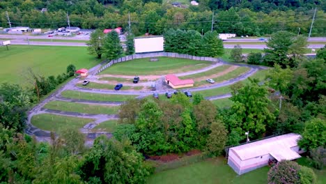 Extracción-Aérea-Antigua-Unidad-De-Teatro-En-Elizabethton-Tennessee