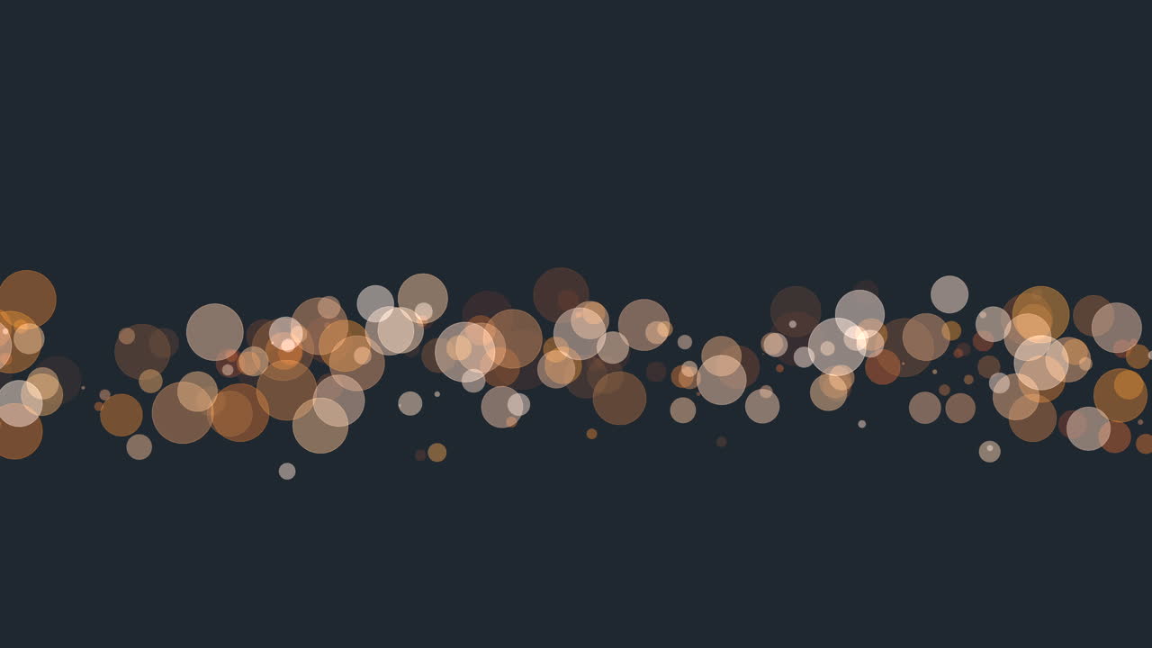 Circles forming a pattern on dark background