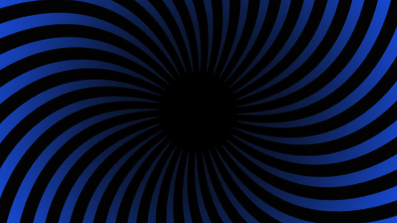 Black and blue hypnotic spiral