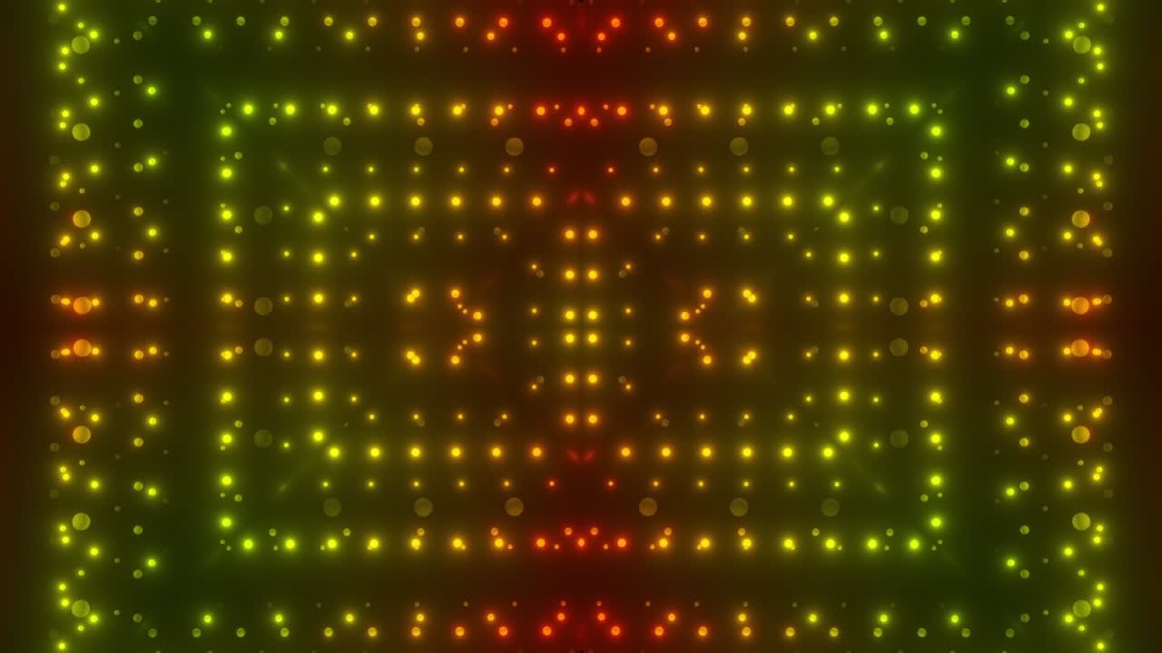 Abstract Colorful LED Light Show Pattern
