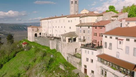 hilltop town of motovun village in central istria, croatia during a sunny day