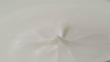 whipping cream being mixed