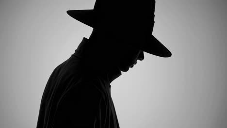 man in profile silhouette