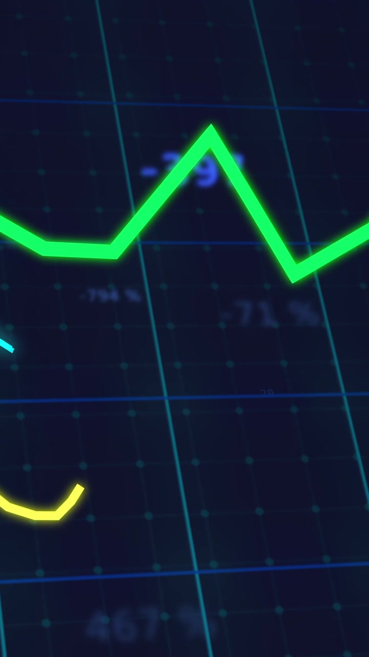 Animazione dell'elaborazione di dati finanziari su griglia