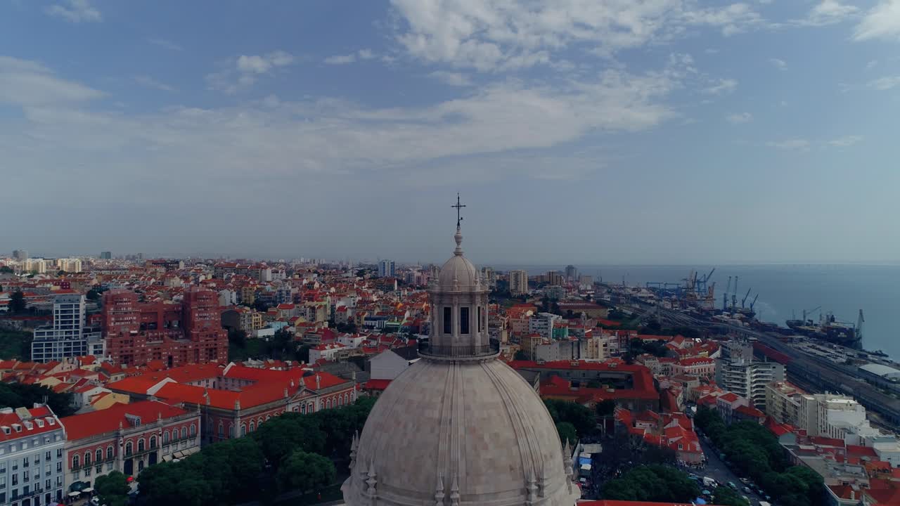 Lisboa Skyline cittadino Orizzonte Capitale Punto di riferimento Lisbona