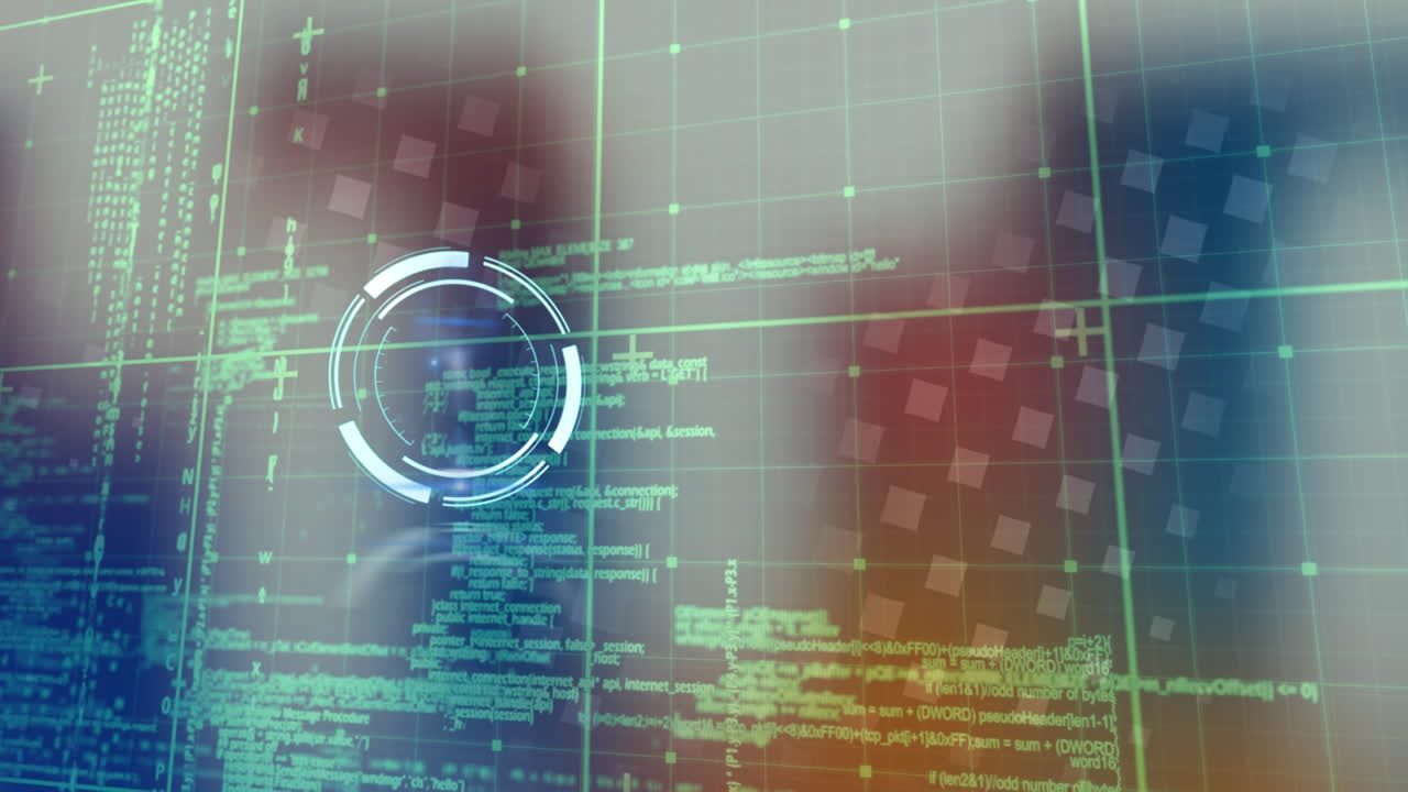 animación del alcance del escaneo sobre el procesamiento de datos