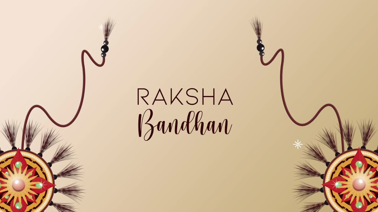las letras de la celebración de raksha bandhan con pulseras