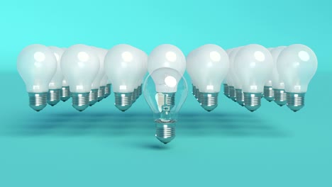 outstanding light bulb minimal idea concept bright light able to loop seamless 4k