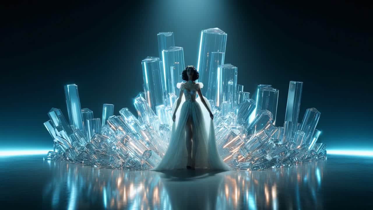 Woman with Crystals