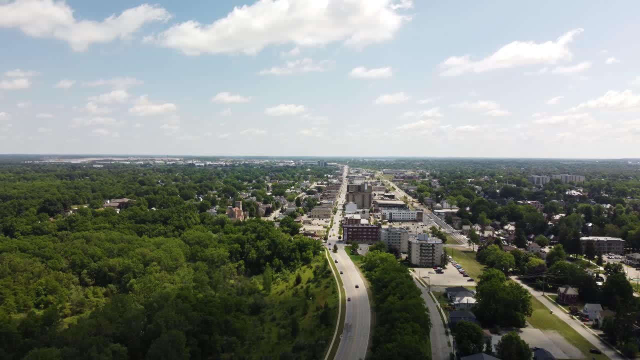 St. Thomas, Ontario, Canada: riprese drone dell'iconica piccola città