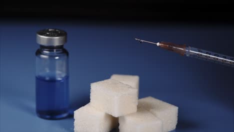 Vaccine Injection with Sugar Cubes