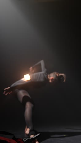 blurred dance performance