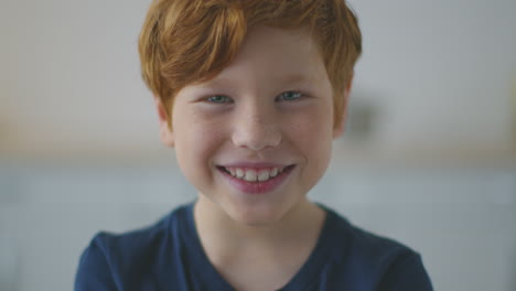 smiling boy portrait