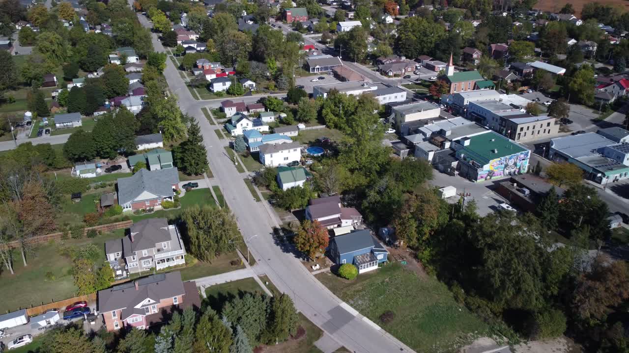 Long Point Ontario Peninsula Stretching Into Lake Erie, Aerial Perspective