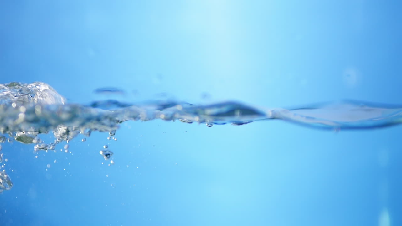 상쾌한 파란 파도