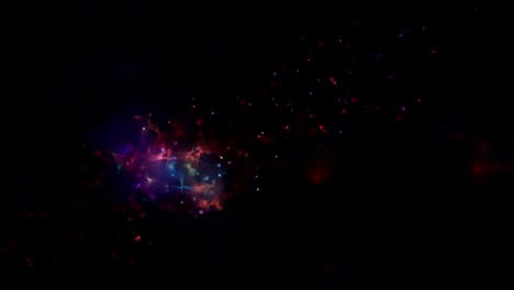 4k fondo abstracto, partículas corlorosas, fondos en bucle