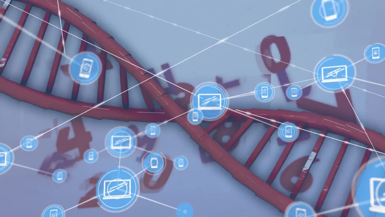 animación de redes de conexiones a través del código de adn
