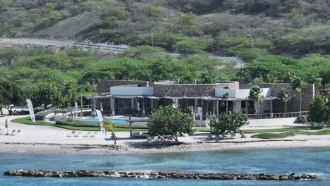 Puntarena-Bani-beach-resort,-Dominican-Republic.-Aerial-lateral