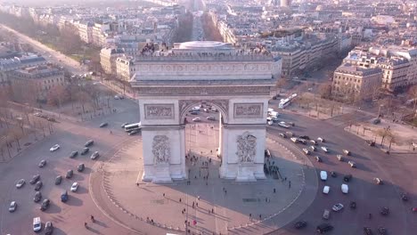 Arc-de-Triomphe-Paris-by-drone-in-4k