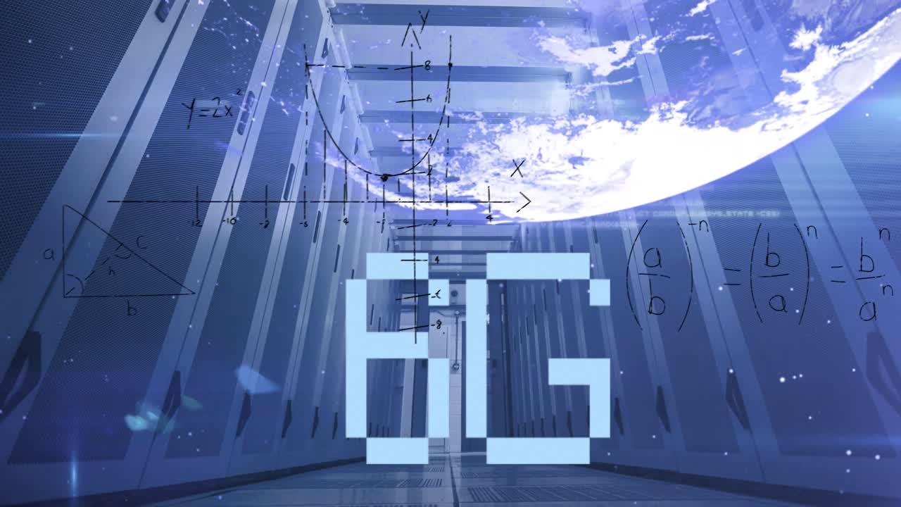 컴퓨터 서버 을 통해 6g 텍스트 및 수학 계산의 애니메이션