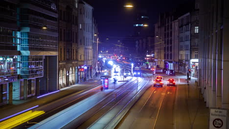 München-Luftverkehr-Zeitraffer-Nacht