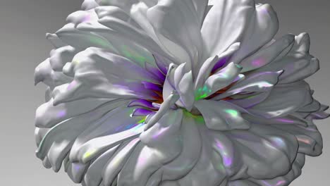 abstract iridescent flower
