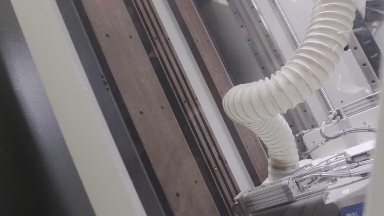 Automated Woodworking Machine in Action