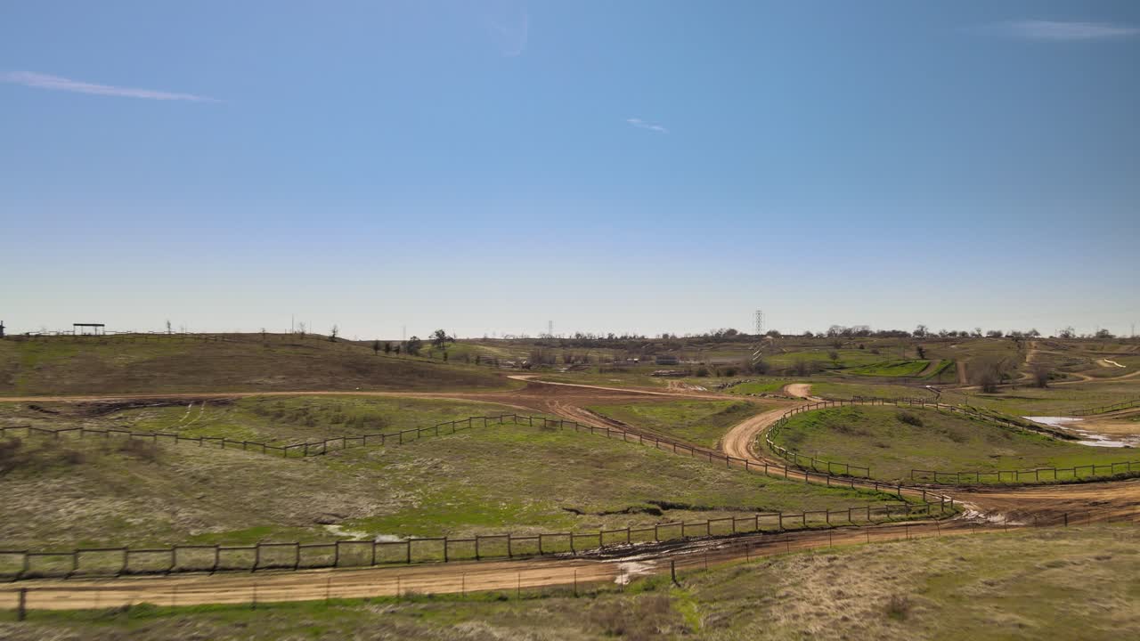 Aerial View of a Motocross Track