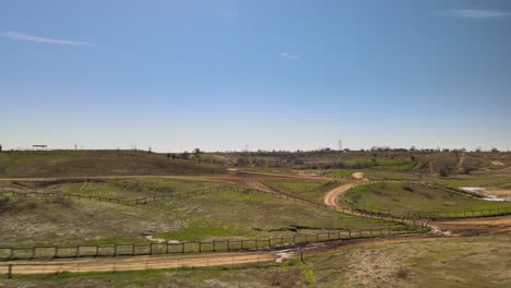 aerial view of a motocross track