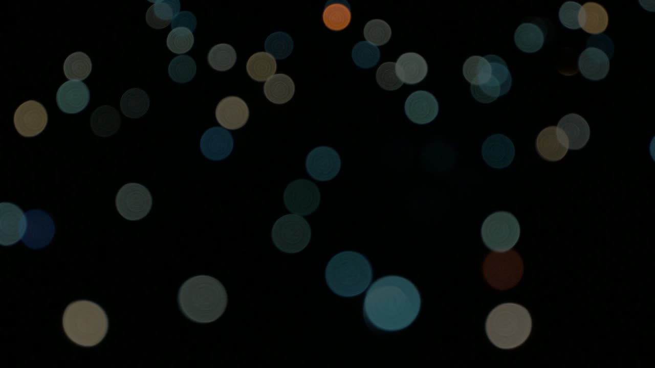 파란색 배경 점 조명 크리스마스 축제 장식 4k